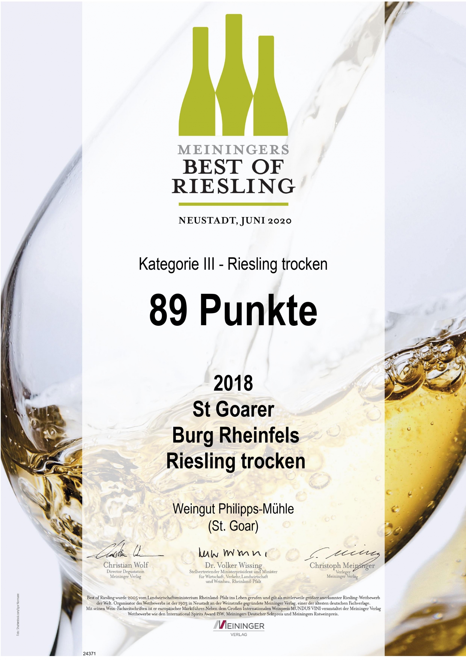 Best of Riesling Rheinfels trocken